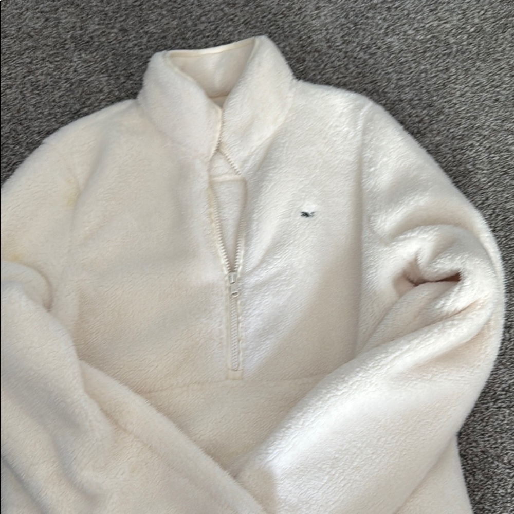 Vineyard Vines Off-White Fleece Half-Zip